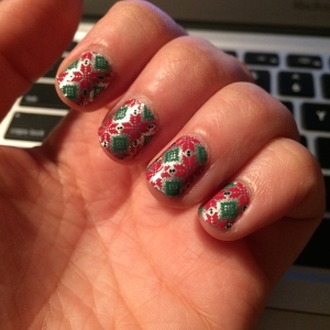 Christmas exploded on my nails. In a good way.